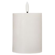 Artikel LED Stumpenkerze flackernd weiss Ø7 cm Höhe 12 cm mit Timer für Innenbereich