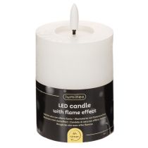 Artikel LED Stumpenkerze flackernd weiss Ø7 cm Höhe 12 cm mit Timer für Innenbereich