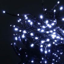 Artikel Lichtkaskade mit Schnee-Effekt, Winterdeko Advent, LED-Lichter 6 Stränge Kaltweiß 480er L60/80/100cm