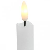LED Kerze Wachs Tafelkerze Warmweiß Für Batterie Ø2cm 24cm 2St