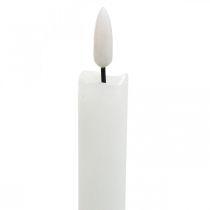 Artikel LED Tafelkerzen Echtwachs Ø 2 cm, H 24 cm, Warmweiss, 2er-Set, Batteriebetrieben