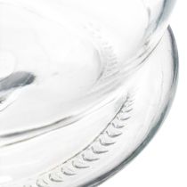 Artikel Windlicht Laterne aus Glas mit Metallgriff 18 cm