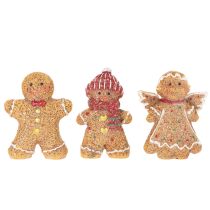 Artikel Dekofiguren Lebkuchenmännchen aus Kunststoff 8 cm 3er-Set