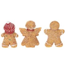 Artikel Dekofiguren Lebkuchenmännchen aus Kunststoff 8 cm 3er-Set