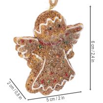 Artikel Deko Anhänger Lebkuchenfiguren aus Polyresin 7 cm 3er Set Braun Rot Weiss