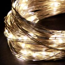 Artikel Lichterkette 50 Micro LED Warmweiß Timer Für Batterie 6 St