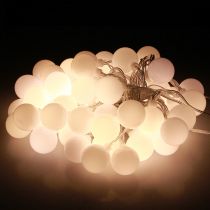 Artikel Lichterkette Kugeln Timer 60 LED Warmweiß innen außen 9m