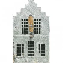 Artikel Lichthaus Teelichthalter Metall 25,5 cm Grau-Weiss-Rost