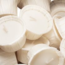 Artikel Teelichter in feuerfester Papierhülle 4 cm Weiss 50 Stück