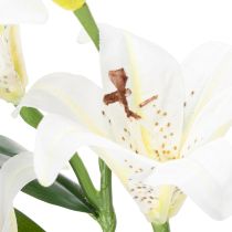 Artikel Künstliche Lilien aus Polyester Weiss 66 cm 2 Stück für Wohnraumdekoration