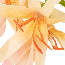 Artikel Künstliche Lilien mit langem Stiel 110 cm 2er Set orange