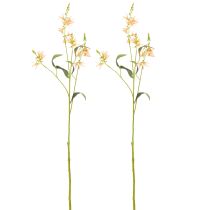 Artikel Künstliche Lilien mit langem Stiel 110 cm 2er Set orange