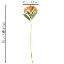 Artikel Kunstblume Alstroemeria Orange künstlicher Strauß 75 cm 3 Stiele
