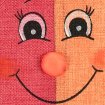 Artikel Lustige Deko-Drachen zum Aufhängen aus Jute 18×26 cm Orange 2er-Set