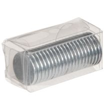 Artikel Runde Magnete aus Metall, Silber, Durchmesser 1 cm, 20 Stück