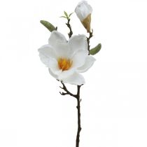 Artikel Magnolie Weiß Kunstblume mit Knospen am Deko Zweig H40cm