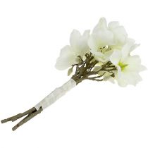 Artikel Künstlicher Magnolienbund Weiss 40 cm 5 Zweige mit Satinband