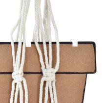 Artikel Makramee-Blumenampel aus Baumwolle für Topf Ø18–19cm Creme H85cm
