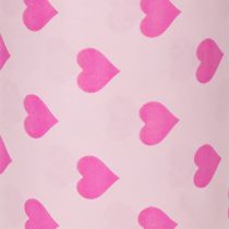 Artikel Manschettenpapier Rosa 25 cm x 100 m mit Herzmotiv