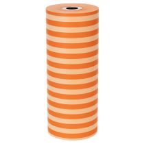 Artikel Manschettenpapier Rolle Papier Orange Gestreift 25 cm x 100 m für Dekoration und Geschenkverpackung