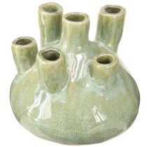 Artikel Maritime Deko Vase Korallen Design Hellgrün Ø14,5cm H14cm
