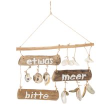 Artikel Holzdeko maritimes Flair Wanddeko Naturmaterialien für Sommerdeko Strandhaus 50cm