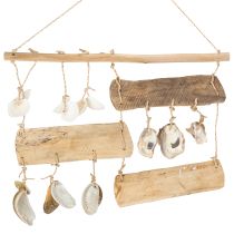 Artikel Holz-Wanddeko maritim mit Muscheln und Schriftzug 50cm