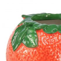 Artikel Mediterrane Deko Orange Vase Blumentopf Keramik Ø9cm