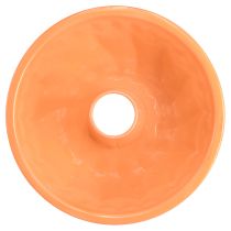 Artikel Metall Deko Gugelhupf-Form Ø23cm H12cm Orange – für kreative Dekorationen