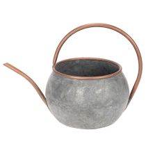 Artikel Metallpflanzkanne Silber-Kupfer Ø26cm H30cm für Innen und Aussen