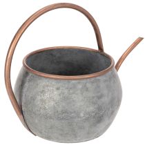 Artikel Metallpflanzkanne Silber-Kupfer Ø26cm H30cm für Innen und Aussen
