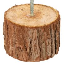 Artikel Dekoring Metall auf Holzsockel für Trockenblumen 52 cm