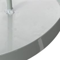 Artikel Rundes Metall-Tablett mit Griff, 18 cm, hellgrün, für Küche und Esstisch