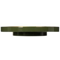 Artikel Deko-Tablett aus Metall, 30 cm, grün mit goldfarbener Kante