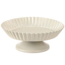 Artikel Metallteller Grau Dekoteller mit Fuß Metall Teller Ø14cm 2 St