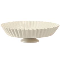 Artikel Metallteller Grau Retro Dekoteller mit Fuß Metall Ø24cm 2St