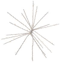 Artikel Dekorativer LED-Polarstern aus Metall 29 cm Warmweiss mit Timer Outdoor