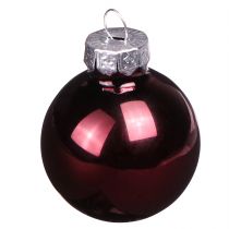 Artikel Mini-Glaskugeln Ø3cm Berry 22 Stück für Weihnachtsdekoration