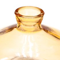 Artikel Mini-Glasvasen bauchig flach Orange Glas Ø9cm 6er-Set für Innenbereich