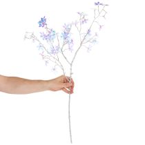 Artikel Künstlicher Blütenzweig mit irisierenden Blüten 80cm