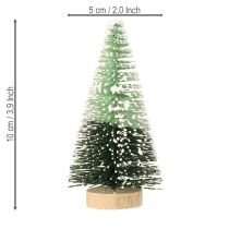 Artikel Mini Tannenbaum künstlich mit Schnee Ø5cm H10cm 6 St