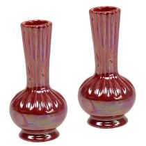 Artikel Mini Vase Ø5cm H10cm Perlmutt Rot 6St