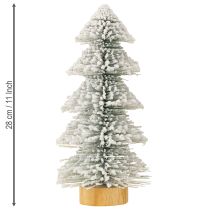 Artikel Mini Weihnachtsbaum beleuchtet LED Tanne mit Schnee 28cm