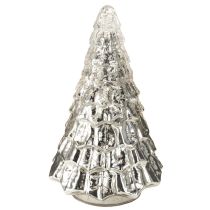 Artikel Mini Weihnachtsbaum mit LED Beleuchtung Silber Gold 28cm