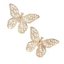 Artikel Mini Schmetterlinge Metall Streudeko Golden 3cm 50St