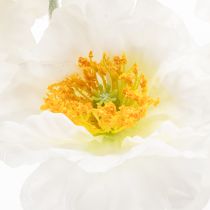 Artikel Künstliche Mohnblume Weiss 78 cm 3er-Set mit Flexiblem Stiel für Innenräume