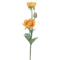 Artikel Kunstblumen Künstliche Mohnblume Deko Mohn Orange 48cm