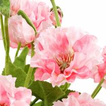 Artikel Künstliche Mohnblume im Topf, Rosa, 48 cm, Dekoration für Innenbereich