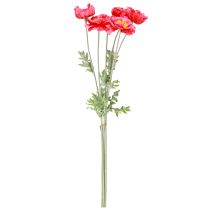 Artikel Mohnblumen künstlich Rosa Kunstblumen Ø6–7cm L78cm 3 Stiele