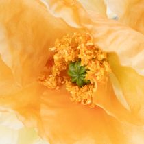 Artikel Künstliche Mohnblume in Orange aus Polyester, 95 cm, 3er-Set für Wohn- und Tischdekoration